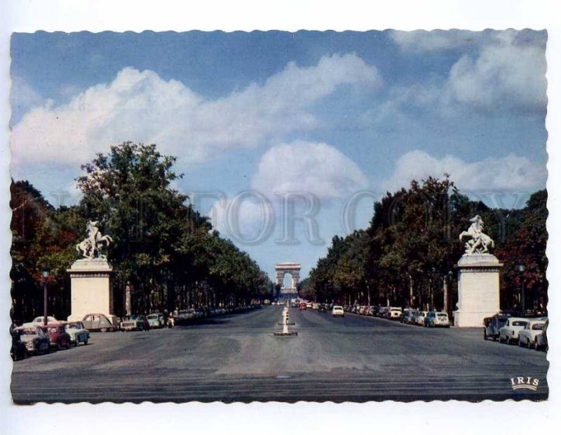 239506 FRANCE PARIS Champs-Elysees old postcard