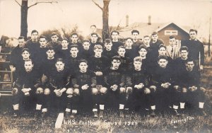 J66/ Interesting RPPC Postcard c1910 High School Football Team Uniform 406