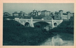 Vintage Postcard Roma Ponte Tazio Bridge Over Aniene River in Rome Italy