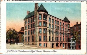Postcard HOTEL SCENE Worcester Massachusetts MA AN0183