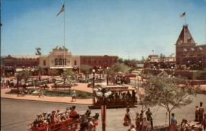 Disney Disneyland Anaheim - Fire Engine Old Postcard #2