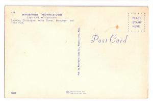 Cape Cod MA Waterfront Provincetown Vintage Postcard