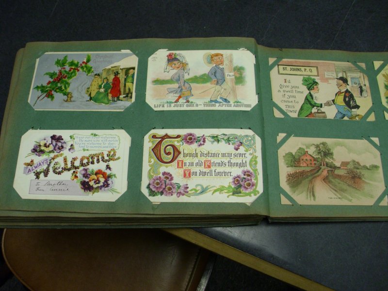 Antique Album of Holidays 296 Cards