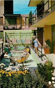 Minneapolis Minnesota Curtis Motor Lodge Mid Century Teich Postcard 22-6035