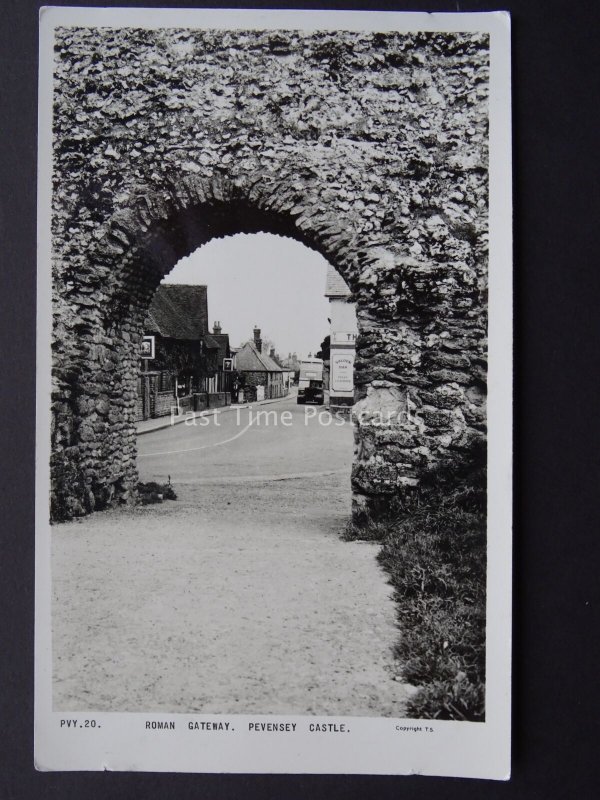 East Sussex PEVENSEY CASTLE Roman Gateway c1950's RP Postcard by Frith