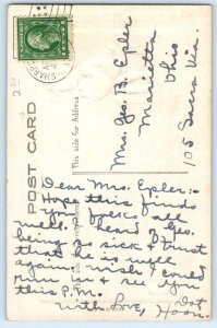 c1910's Easter Greeting Child Hatched Egg Chicks Embossed Marietta OH Postcard