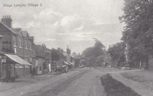 Corner Shop On High Street Kings Langley 1914 Pre WW1 View Herts Rare Postcard