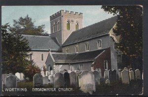 Sussex Postcard - Broadwater Church, Worthing    RS6448