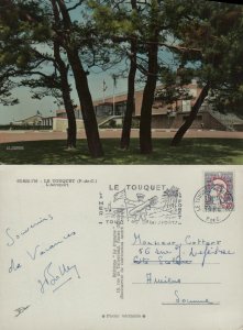 236 - FR - LQT - Le Touquet, França, L'Airport, usde, circulated, 1964