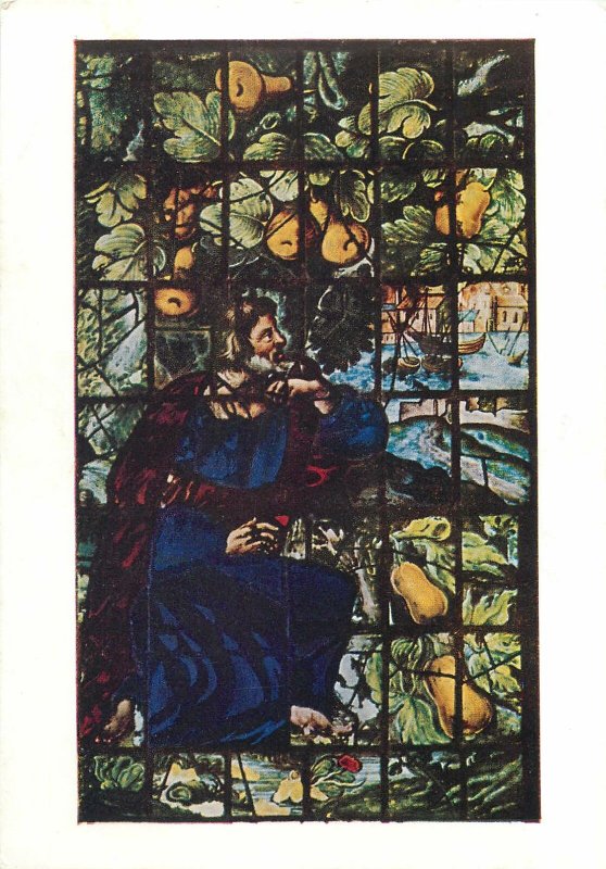 Postcard Religion  Oxford Christ Church Cathedral North Nave Aisle West Window