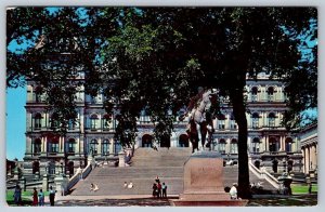 General Philip Sheridan Statue, State Capitol, Albany NY, Vintage Postcard #2