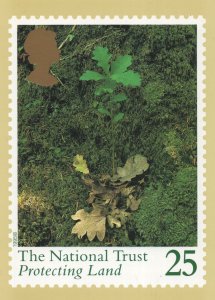 The National Trust Protecting Land RMPQ Rare Stamp Postcard