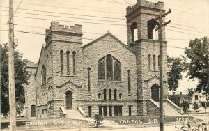 Canton South Dakota 1930s Lincoln County Lutheran Church RPPC real photo 2450