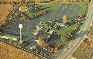 JOLIET, Illinois IL   WHITE FENCE FARM~Bird's Eye View  ROADSIDE CAFE  Postcard