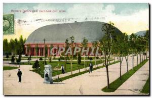 Postcard Old Mormon Tabernacle in Salt Lake City Utah