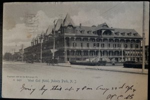 Vintage Postcard 1906 the West End Hotel, Asbury Park, New Jersey (NJ)