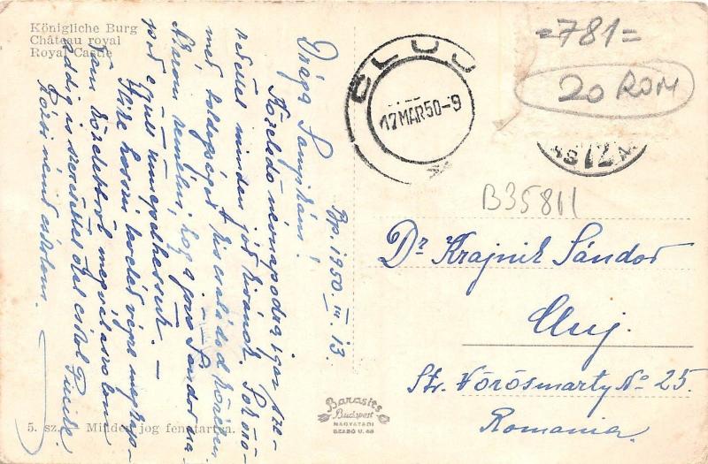 B35811 Budapest Royal Castle   hungary