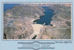 Aerial View Hoover Dam Arizona