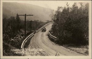 White Mountains New Hampshire NH Crawford Notch Real Photo Vintage Postcard