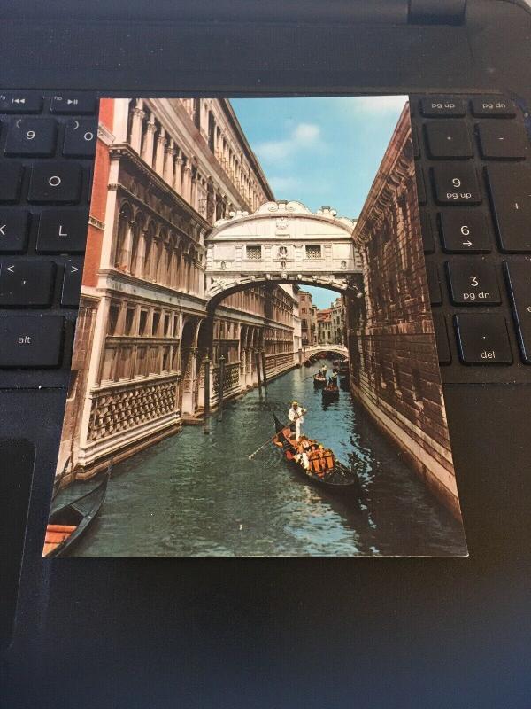 Vintage Postcard; Venezia, Venice Bridge of Sighs