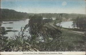 Stoneham MA Duck & Spot Pond Postcard