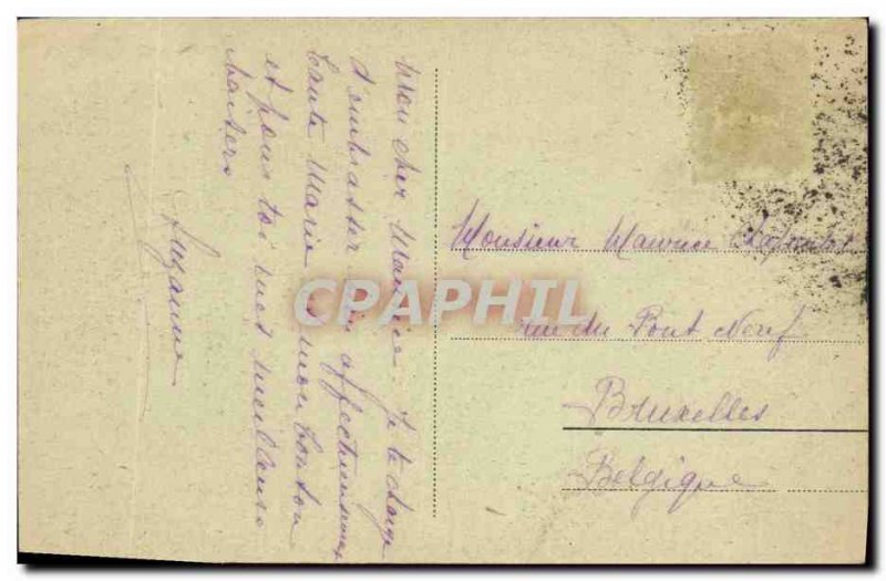 Old Postcard The Prayer at Desert Camel