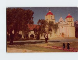 Postcard Santa Barbara Mission California USA