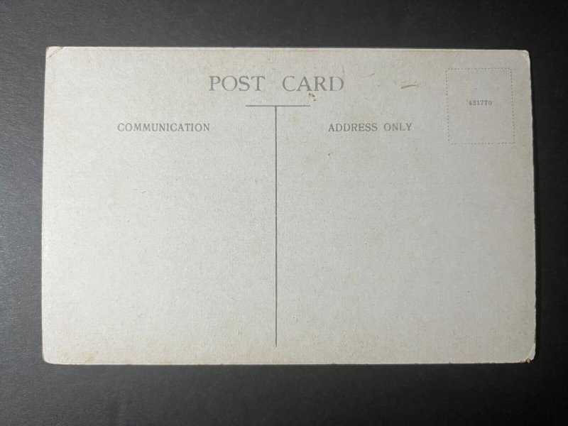 Mint British Straits Settlements Postcard RPPC Singapore River