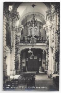 RP Mexico Church Taxco Santa Prisca Interior Real Photo