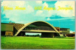 Glass House Will Rogers Turnpike Vinita Oklahoma UNP Unused Chrome Postcard H9