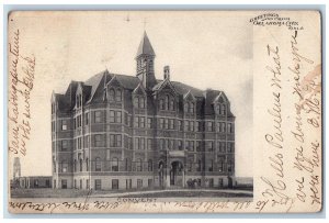 Oklahoma City OK Postcard Greetings Convent Building c1905 Posted Antique