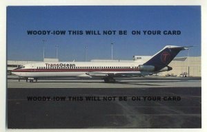 ac302 - Transocean Boeing 727-281 at Fort Lauderdale - postcard