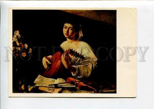 3141316 Lutanist Lute Player by MICHELANGELO old Russian PC