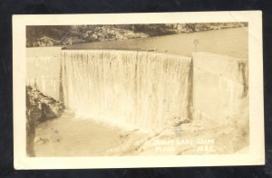 RPPC SHADY LAKE WATERFALL DAM MENA ARKANSAS VINTAGE REAL PHOTO POSTCARD