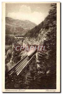 Austria Austria Osterreich Old Postcard Polleroswand Semmering Tunnel