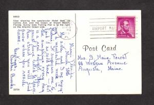 FL Motel Hotel Row Miami Beach Florida Postcard