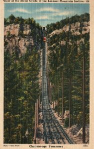 Vintage Postcard 1947 The Steep Grade Lookout Mountain Chattanooga Tennessee TN