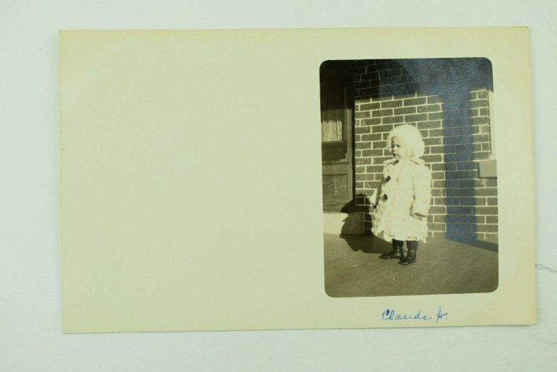 Lot Of 4 C.1910 RPPC Real Photo Postcard Adorable Children Baby Girls F31