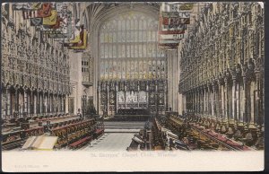 Berkshire Postcard - St Georges' Chapel Choir, Windsor   RS2912