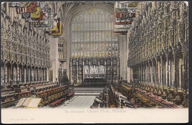 Berkshire Postcard - St Georges' Chapel Choir, Windsor   RS2912