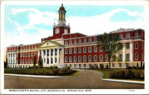 Massachusetts Mutual Life Insurance Co Springfield Massachusetts MA WB Postcard  