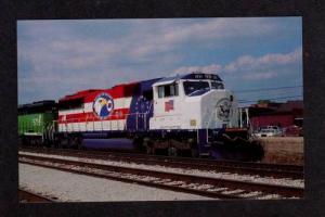 MS Burlington Northern RR Train Railroad AMORY MISS Mississippi Postcard