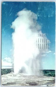 Postcard - Old Faithful Geyser, Yellowstone National Park - Wyoming