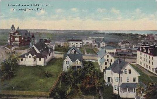 Maine Old Orchard General View Old Orchard Showing Town Hall