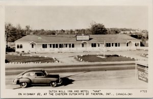 Dutch Mill Inn & Motel Trenton Ontario ON c1950s RPPC Postcard F35