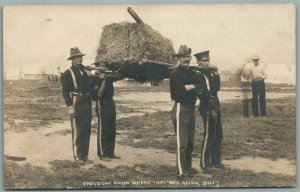 WWI ERA AMERICAN SOLDIERS ANTIQUE REAL PHOTO POSTCARD RPPC