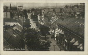 Trondhjem Norway Norge Nordre Gate c1910 Real Photo Postcard