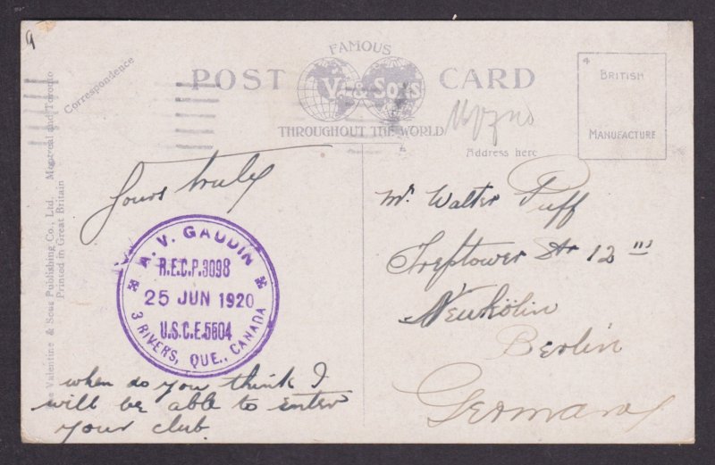 Postcard, CANADA, Three Rivers (Trois-Rivières), Ursulim Convent