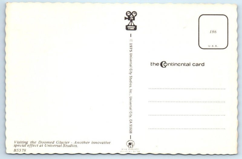 3 Postcards UNIVERSAL STUDIOS, CA~ Glamortram, Doomed Glacier & Multi View 4x6