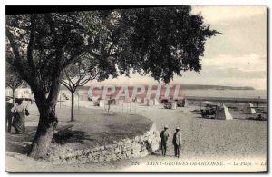 Old Postcard Saint Georges de Didonne The Beach